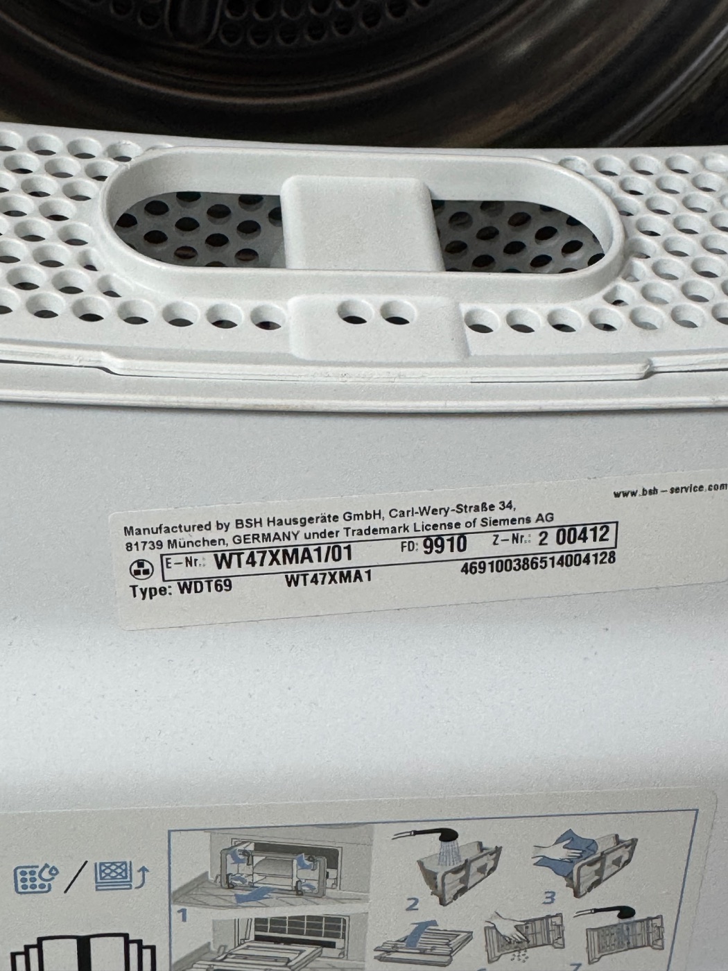 Сушильна машина Siemens iQ700 (WT47XMA1/01) Б/У
