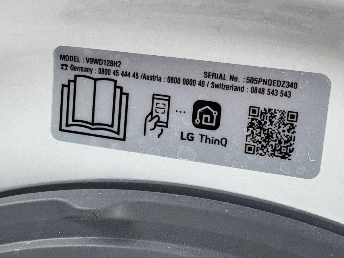 Пральна машина LG 2в1 V9WD128H2 Б/У